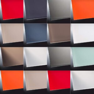 Lackiertes Glas matt | RAL-Farbe nach Wunsch