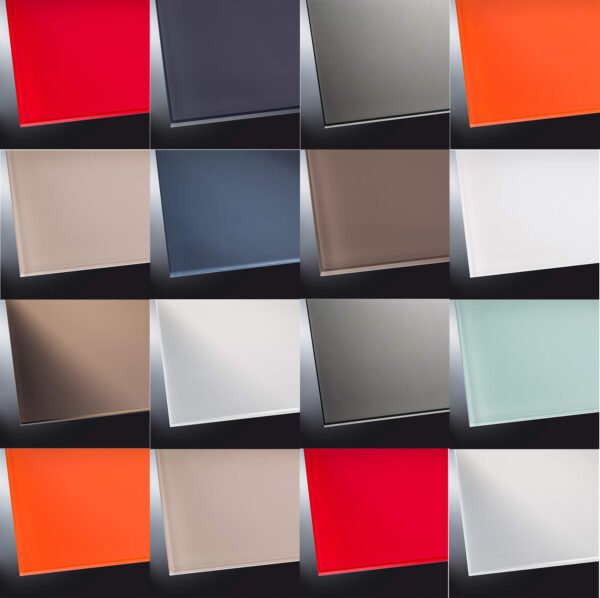 Lackiertes Glas matt | RAL-Farbe nach Wunsch