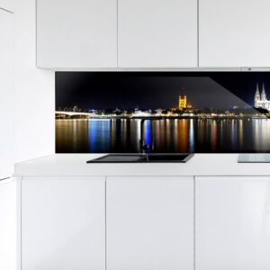 Küchenrückwand | Digitaldruck Skyline Köln Nacht