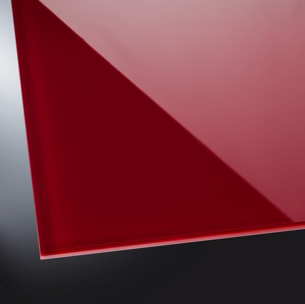 Lackiertes Glas glänzend | Dark Red 3004 | nach Maß