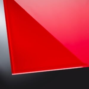 Lackiertes Glas glänzend | Luminous Red 1586 | nach Maß