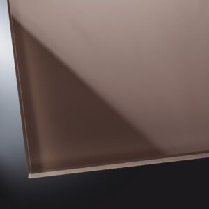 Lackiertes Glas glänzend | Natural Brown 7013 | nach Maß
