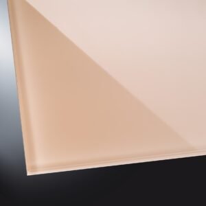 Lackiertes Glas glänzend | Pearl White 1013 | nach Maß