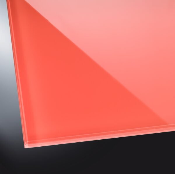 Lackiertes Glas glänzend | Terracotta Red 8815 | nach Maß