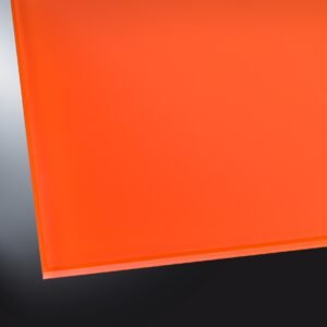 Lackiertes Glas matt | Classic Orange 2001 | nach Maß