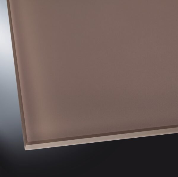 Lackiertes Glas matt | Natural Brown 7013 | nach Maß