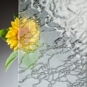 4 mm ESG Ornamentglas Delta blank matt