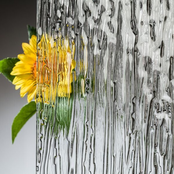 5 mm Ornamentglas Niagara Weiß